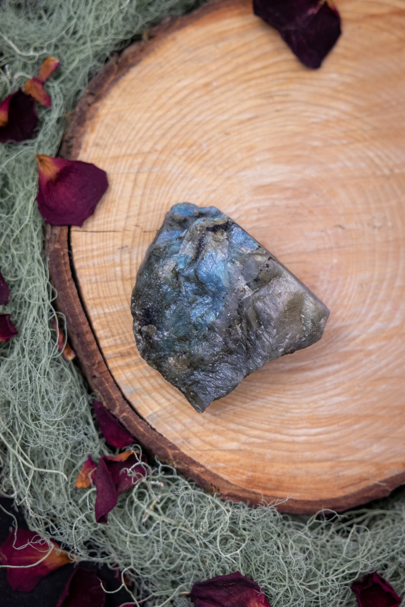 Blue Labradorite Raw and Polished Crystal, Natural Gemstone for Intuition, Protection and Transformation