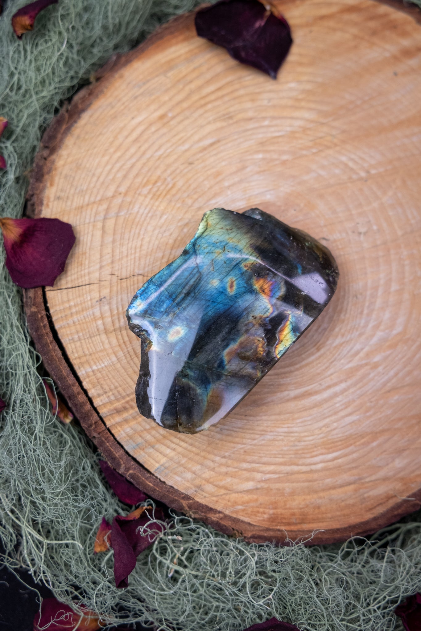 Rainbow Labradorite Raw and Polished Crystal, Iridescent Stone of Magic, Protection and Transformation
