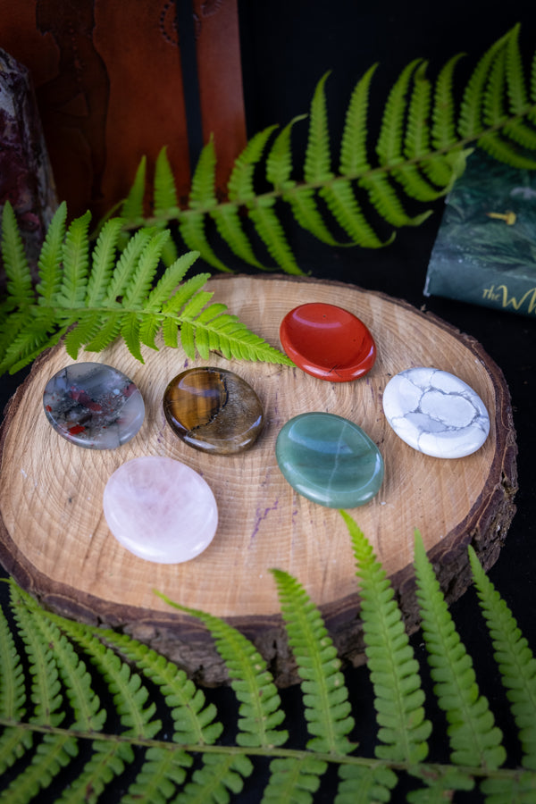 Crystal worry stones, Thumb stone, Anti anxiety tool, Meditation Crystal.