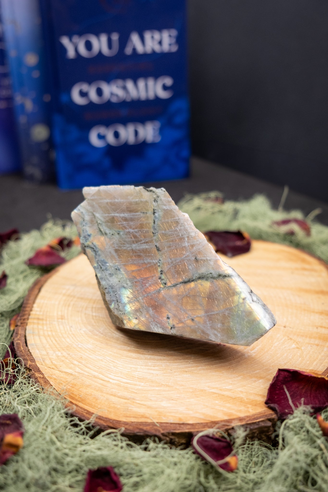 Pink Flash Labradorite Raw and Polished Crystal, Rare Gemstone for Transformation, Intuition and Inner Light