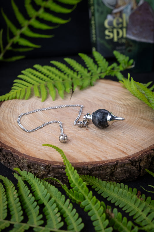 Larvikite Pendulum, Divination too, Pendulum for dowsing, Reiki tool, Chakra clearing