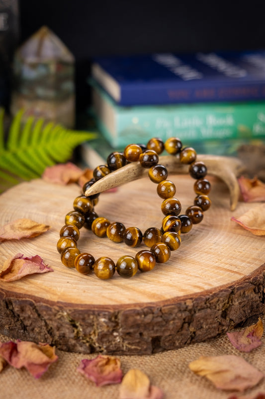 Tigers Eye Crystal Bracelet for Men, Crystal for Courage and emotional balance