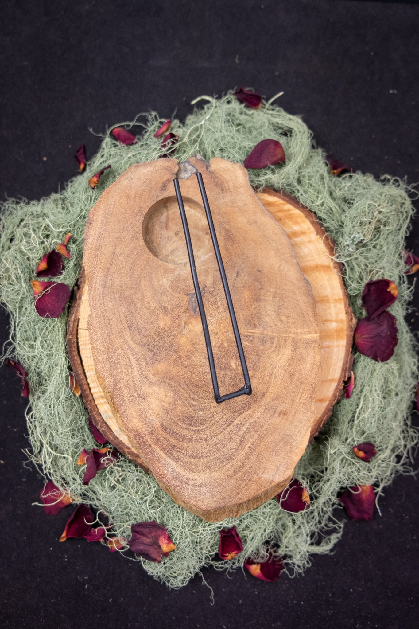 Palo Santo Holder, Wooden Palo Santo Burner, Natural Gamal Wood Incense Heater, Handmade in Indonesia