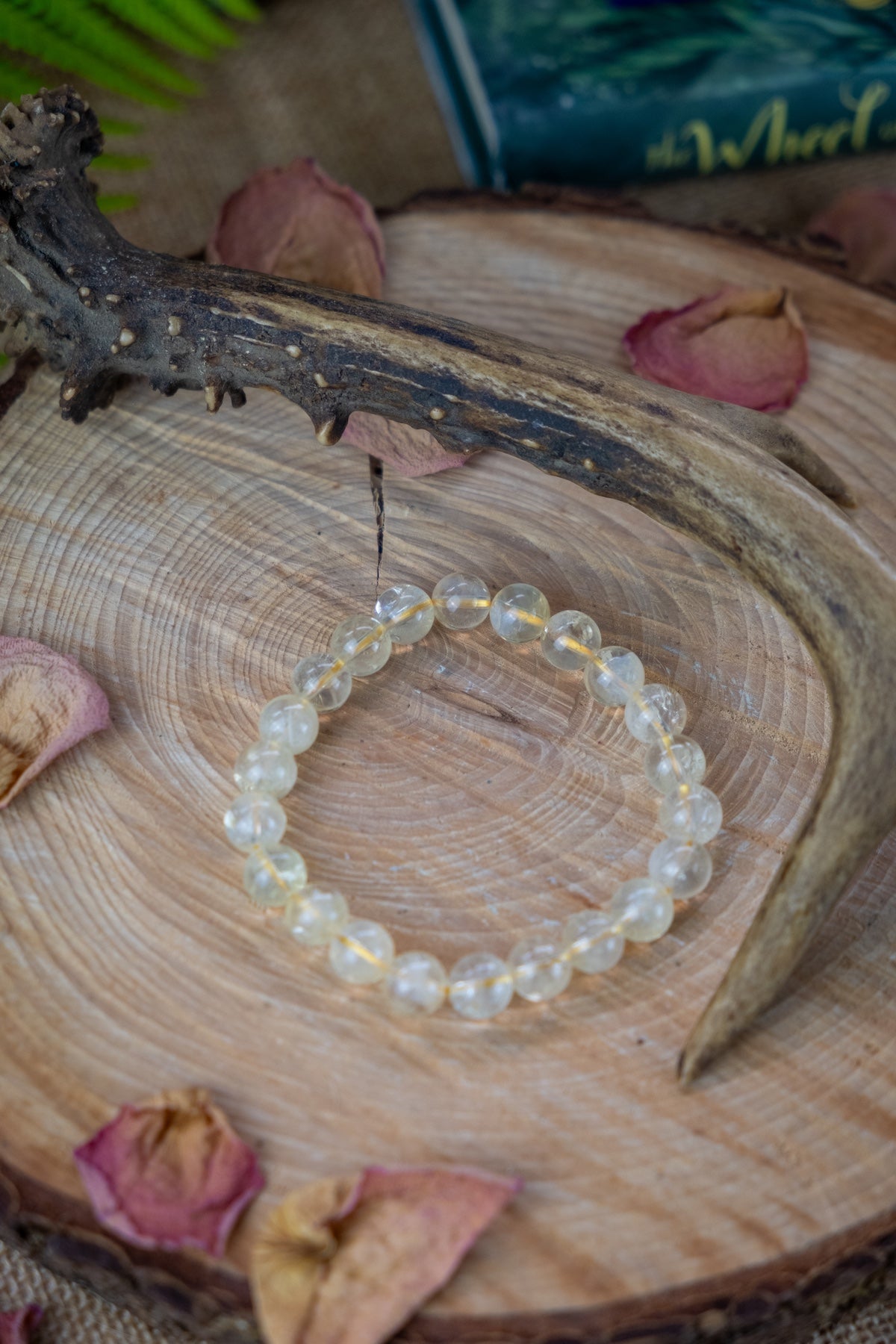 Citrine (Natural) crystal bracelet, Manifesting crystal, Attract abundance, prosperity, wealth and health