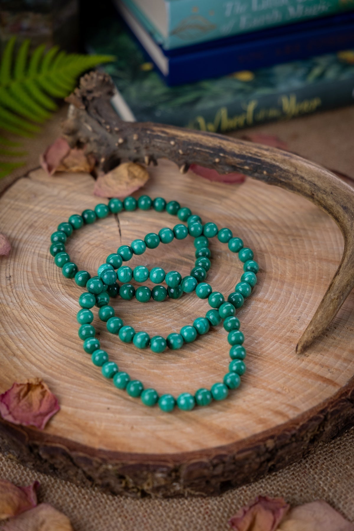 Malachite Crystal Bracelet, Balancing, soothing and detoxifying crystal, Crystal for transformation and change