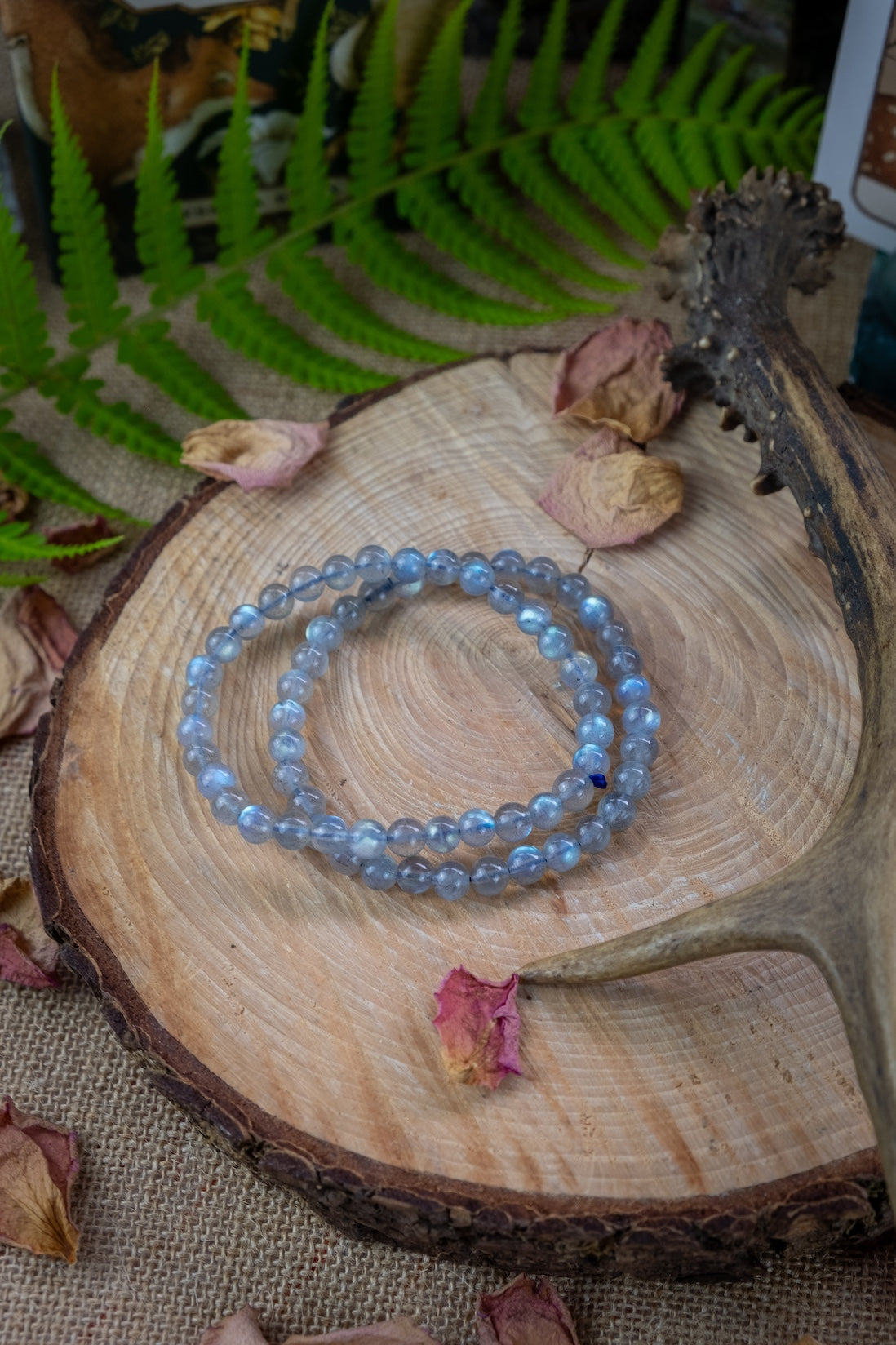 Labradorite crystal bracelet, Crystal for intuition, higher self, protection.