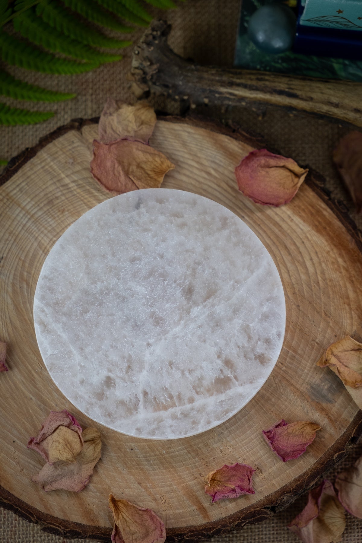 Selenite crystal charging plate, Cleanse and charge crystals, High vibration crystal