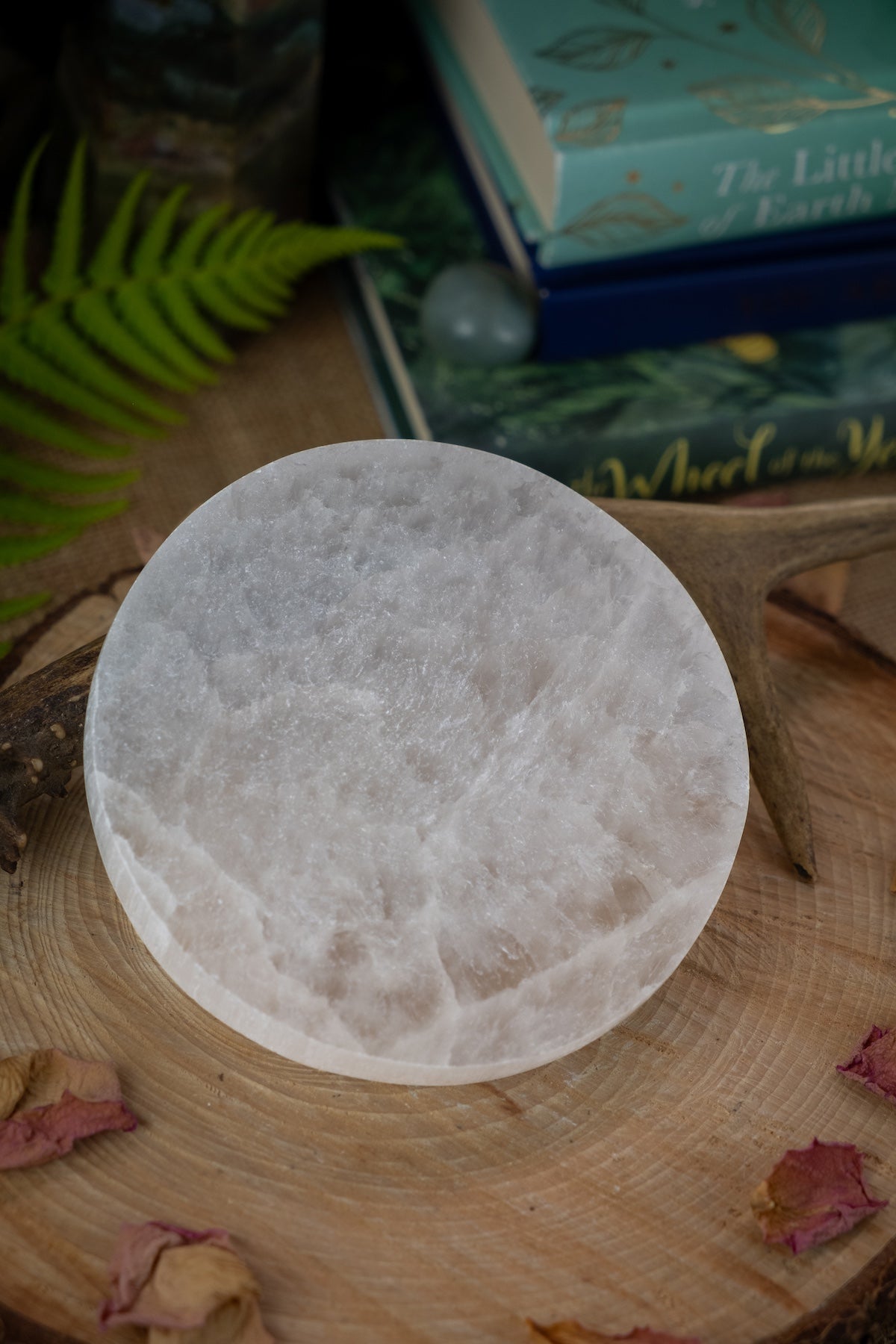 Selenite crystal charging plate, Cleanse and charge crystals, High vibration crystal