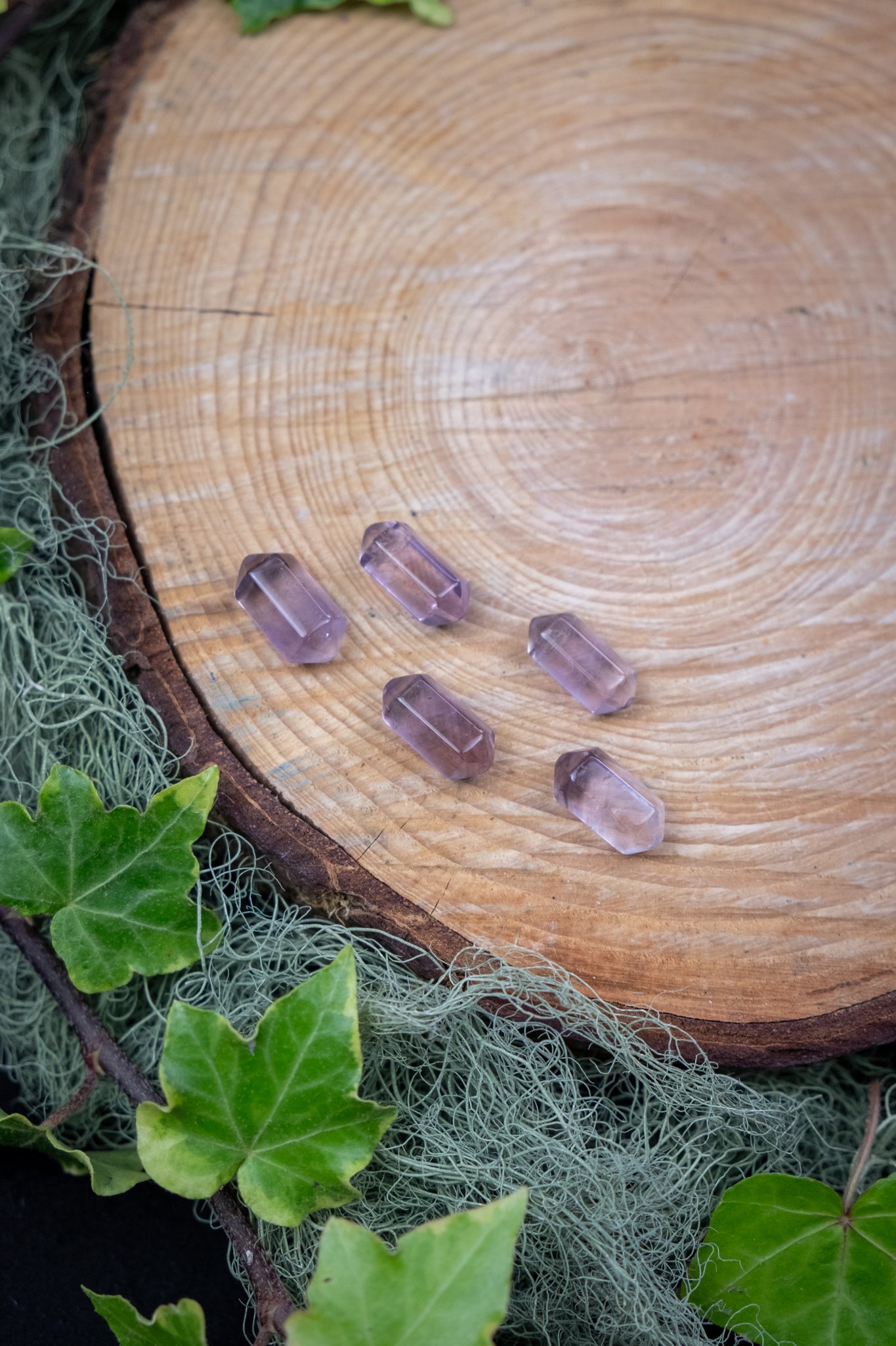 Ametrine Mini Double Terminated Crystal, Natural Quartz Point, Balance and Clarity Stone for Energy Alignment