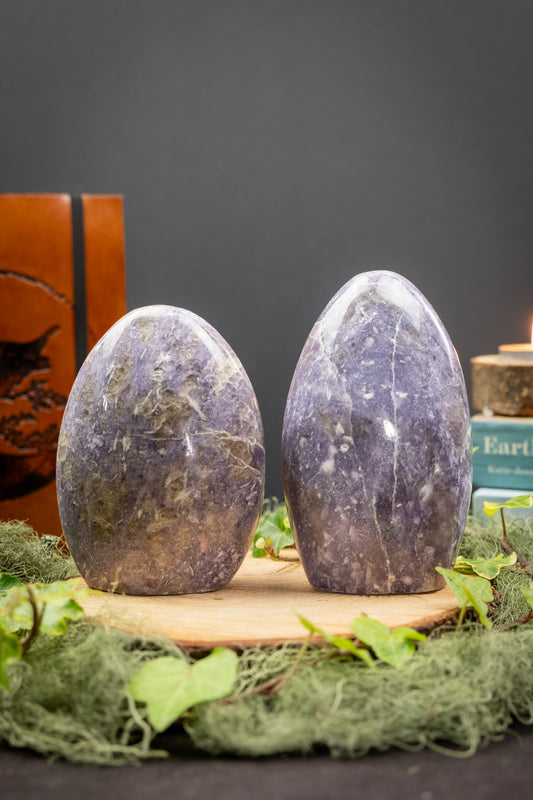 Lepidolite Freeform Crystal, High Grade Gemstone, Calming Stone for Anxiety Relief Peaceful Energy Emotional Balance