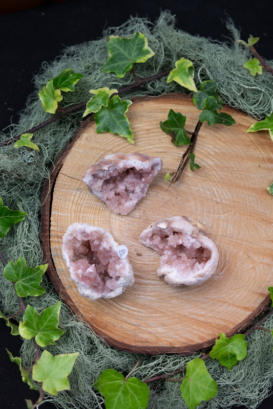 Pink Amethyst Geode Crystal, High Grade Sparkly Pink Amethyst Gemstone Geode, Natural Soothing Stone for Calm Healing Balance, Intuitively Chosen