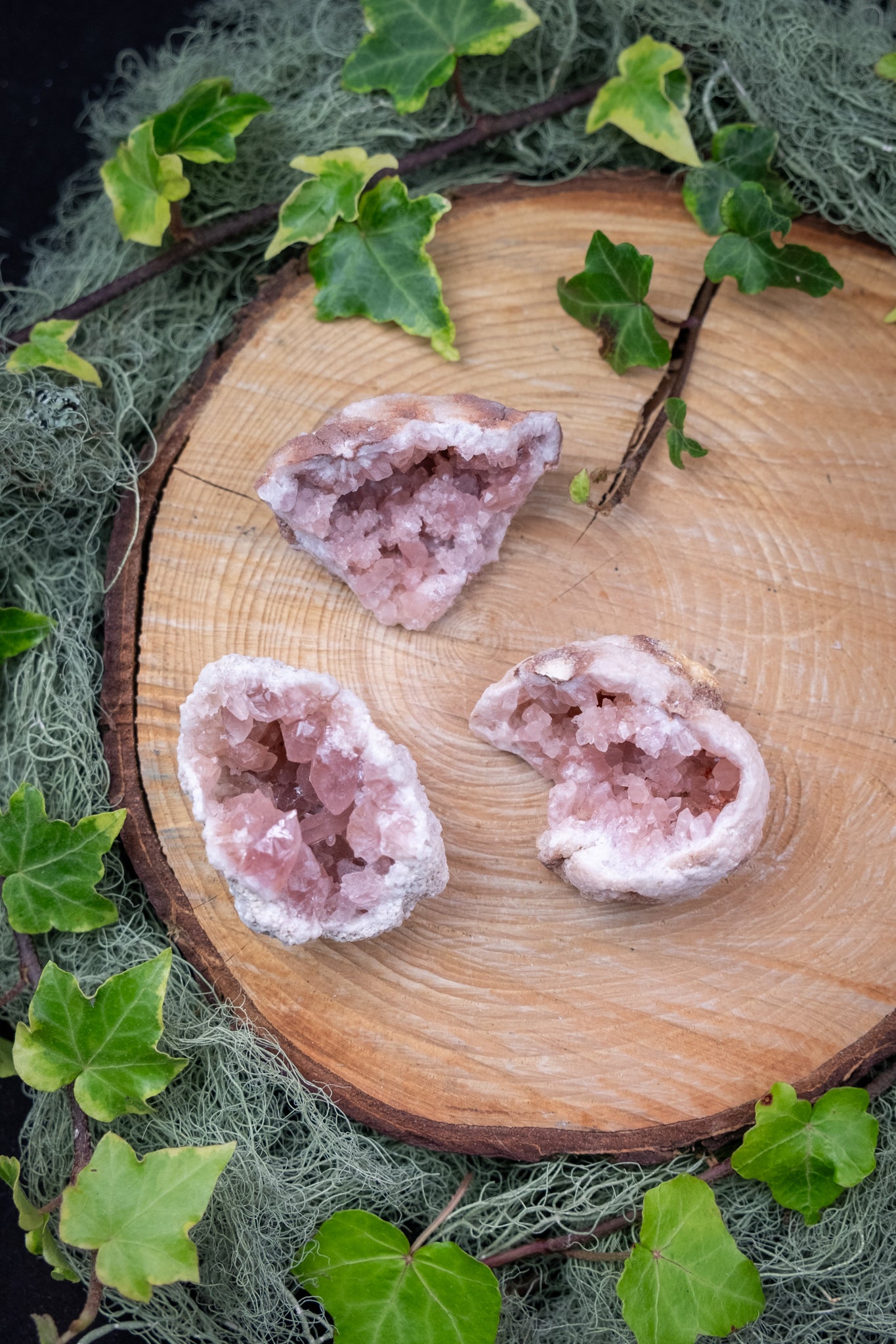Pink Amethyst Geode Crystal, High Grade Sparkly Pink Amethyst Gemstone Geode, Natural Soothing Stone for Calm Healing Balance, Intuitively Chosen