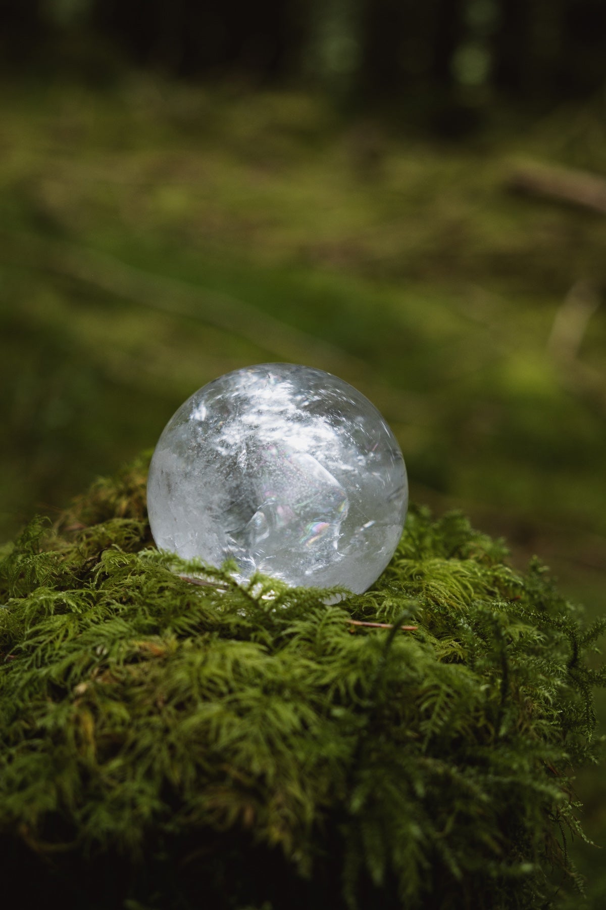 Lemurian Crystal Sphere, A crystal for starseeds, healers and lightworkers, Connect to Higher Realms, Ancient wisdom crystal, Rainbow gem.