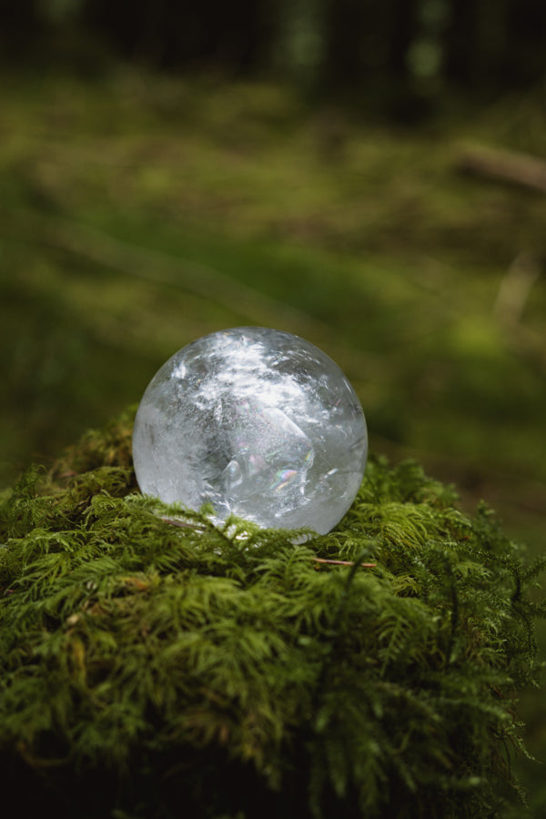 Lemurian Crystal Sphere, A crystal for starseeds, healers and lightworkers, Connect to Higher Realms, Ancient wisdom crystal, Rainbow gem