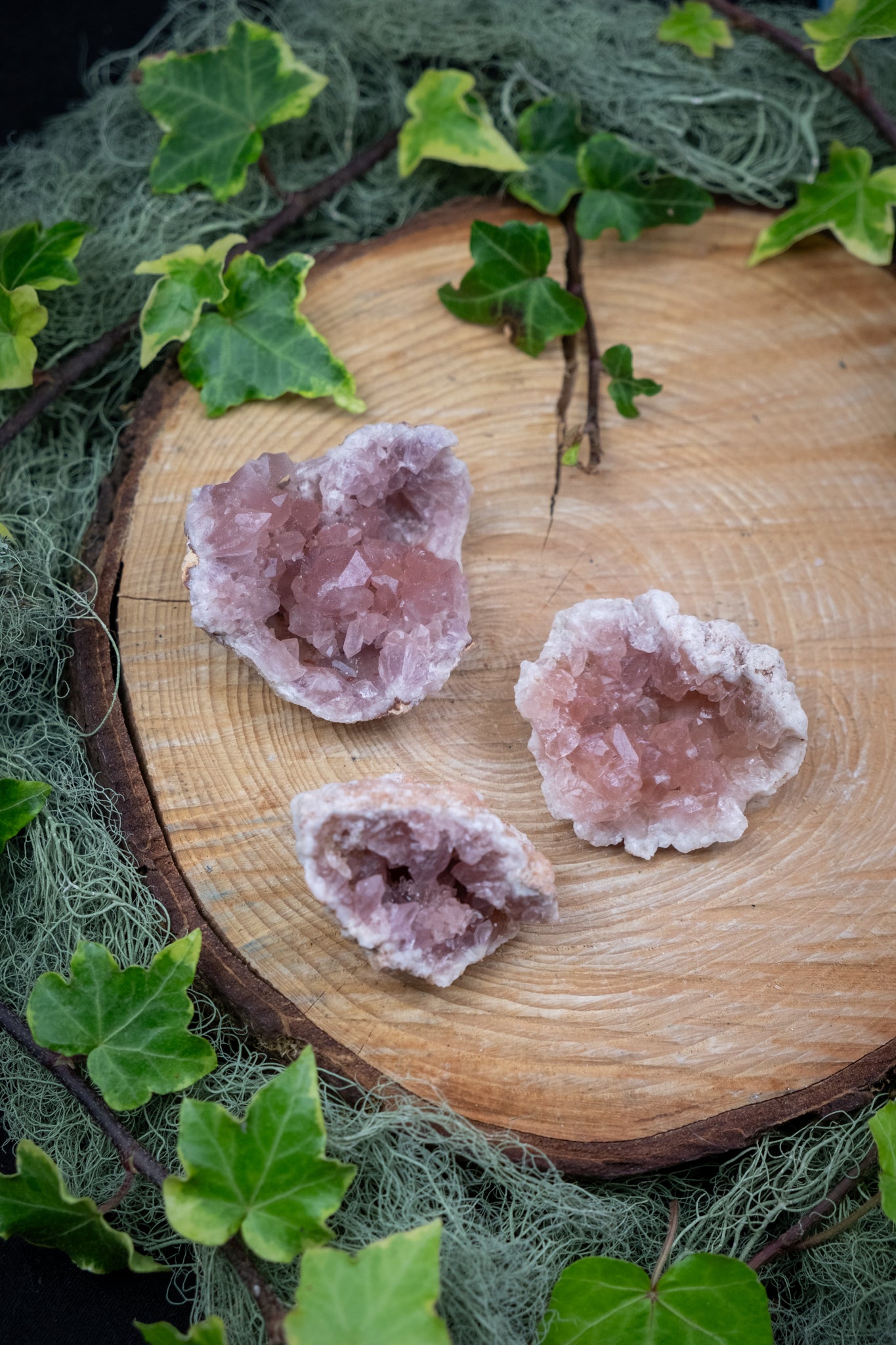 Pink Amethyst Geode Crystal, High Grade Sparkly Pink Amethyst Gemstone Geode, Natural Soothing Stone for Calm Healing Balance, Intuitively Chosen
