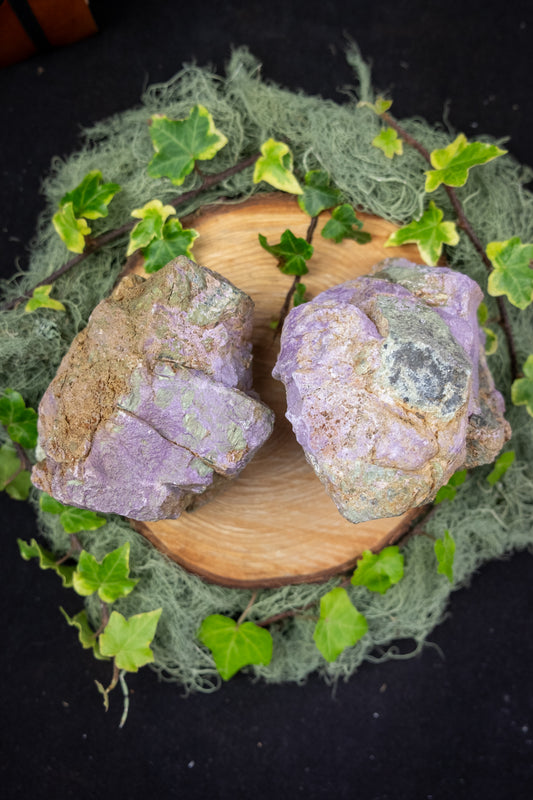 High Grade Raw Atlantisite Stone, Natural Stichtite in Serpentine Crystal, Intuitively Chosen, Heart Healing and Protection