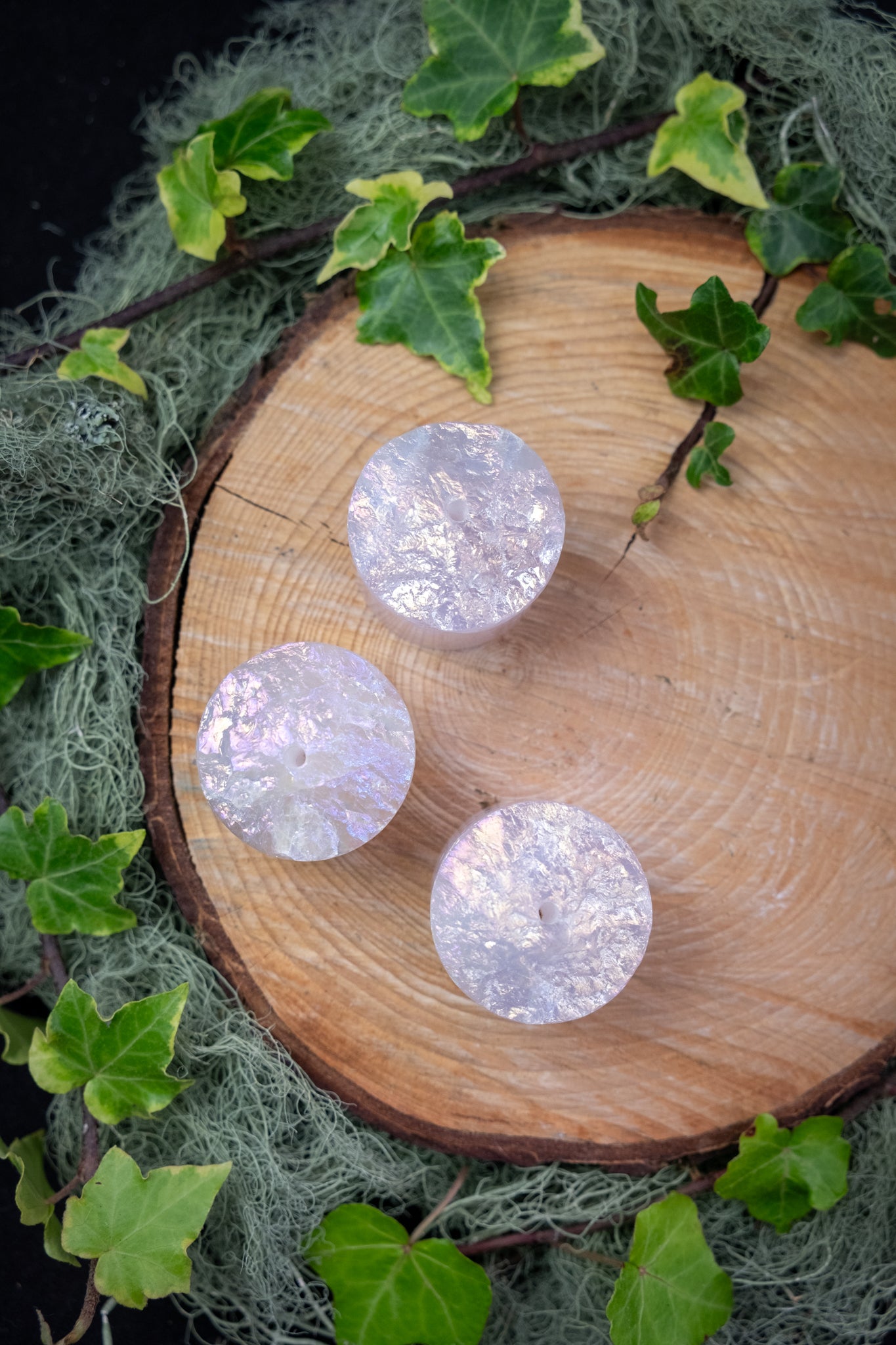 Rose Aura Incense Holder, High Grade Rose Aura Crystal Incense Stand, Ritual Crystal for Cleansing Calm Energy and Sacred Space Creation
