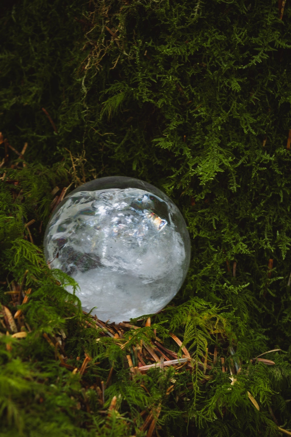 Lemurian Crystal Sphere, A crystal for starseeds, healers and lightworkers, Connect to Higher Realms, Ancient wisdom crystal, Rainbow gem.