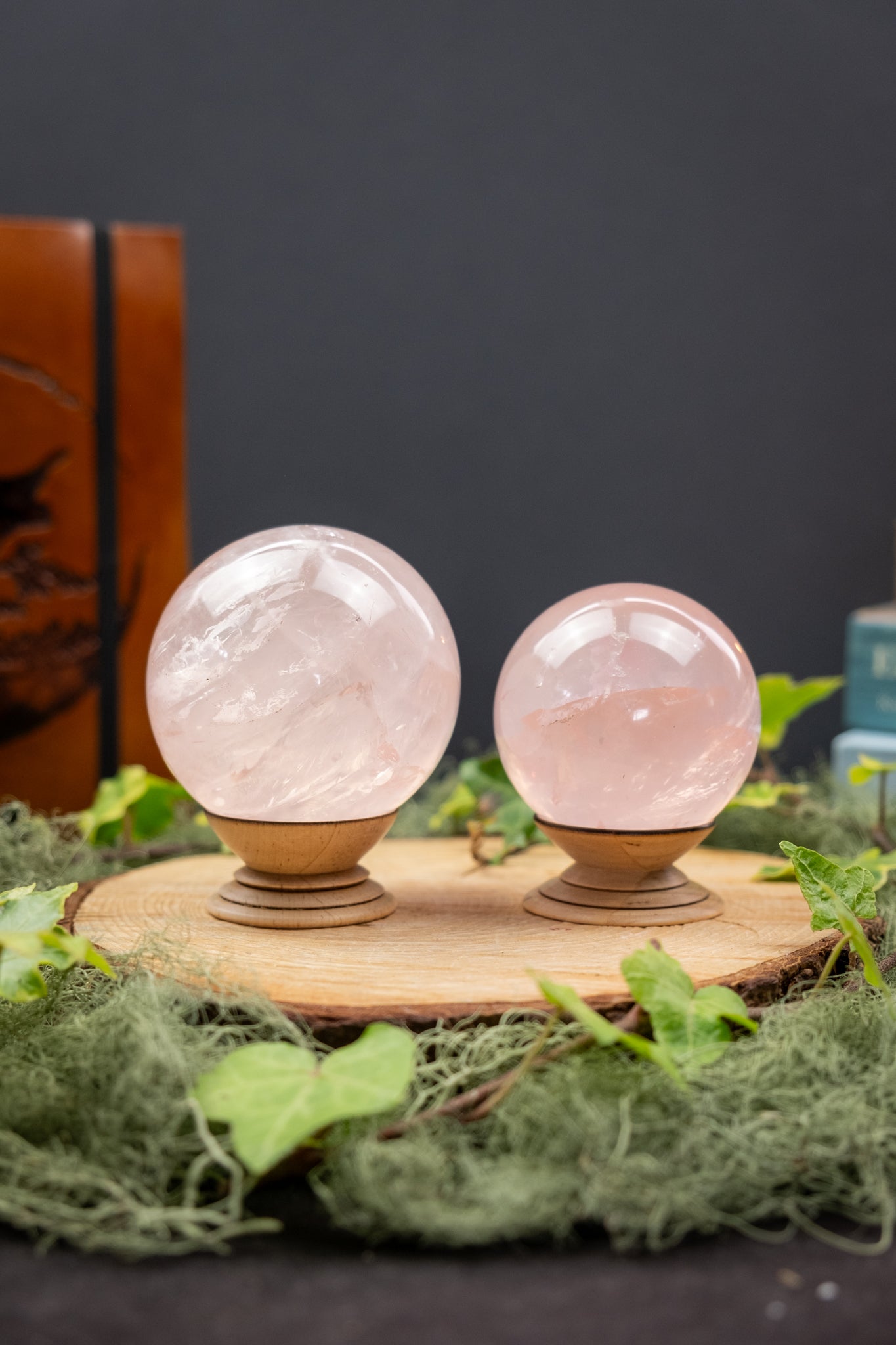 High Grade Rose Quartz Sphere Madagascar, Gemmy Pink Crystal Stone, Exceptional Clarity with Rainbows and Star Asterism