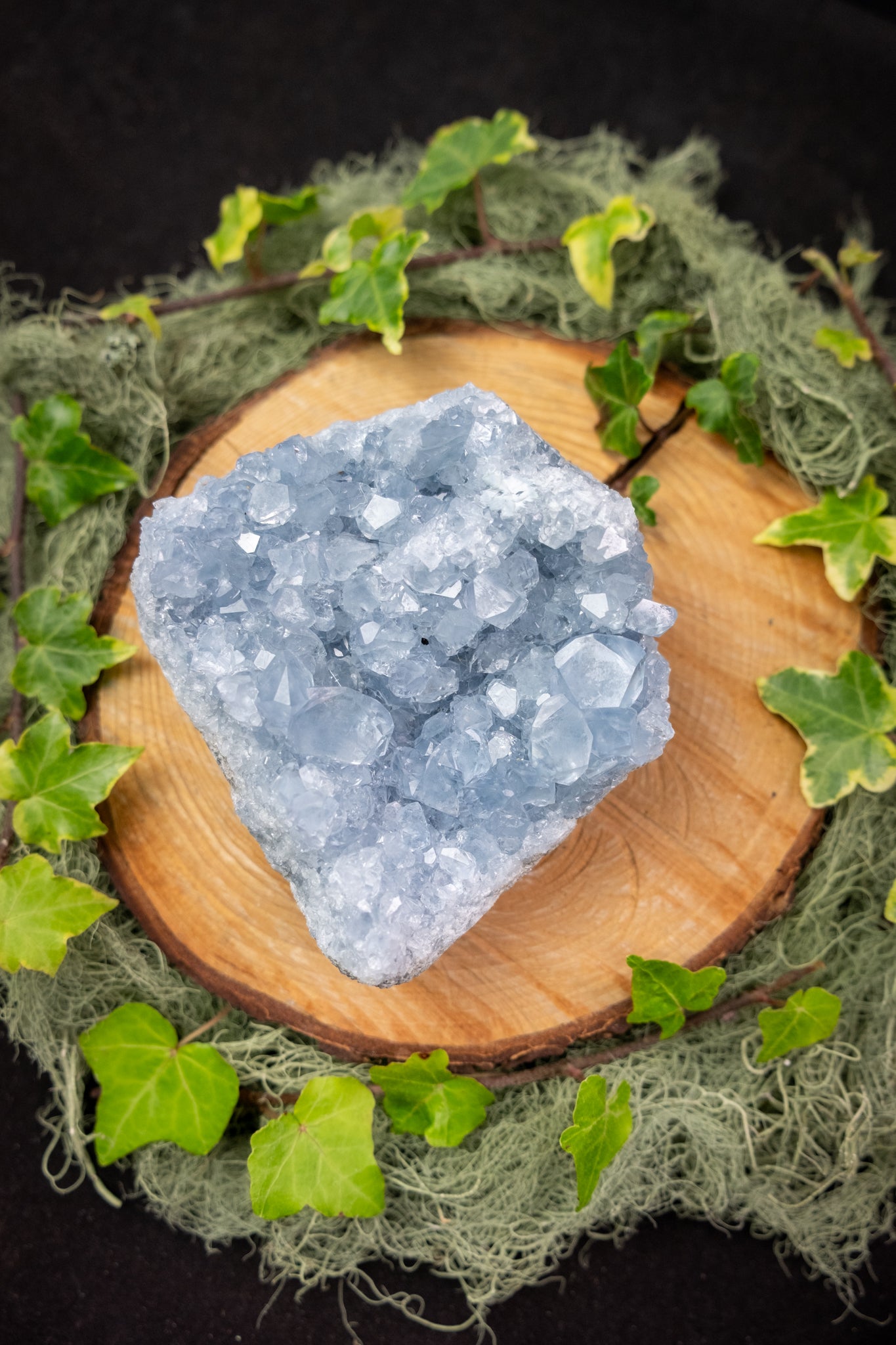 High Grade Celestite Cluster Crystal, Sparkling Celestine Gemstone, Natural Raw Stone from Madagascar, Super Bright Blue Crystal