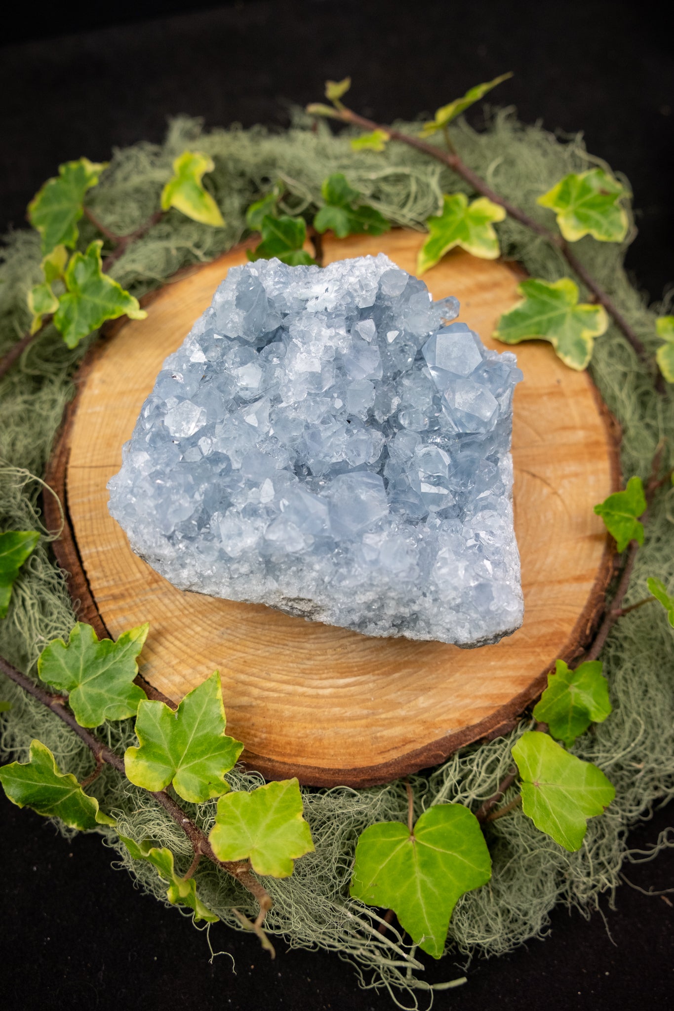 High Grade Celestite Cluster Crystal, Sparkling Celestine Gemstone, Natural Raw Stone from Madagascar, Super Bright Blue Crystal