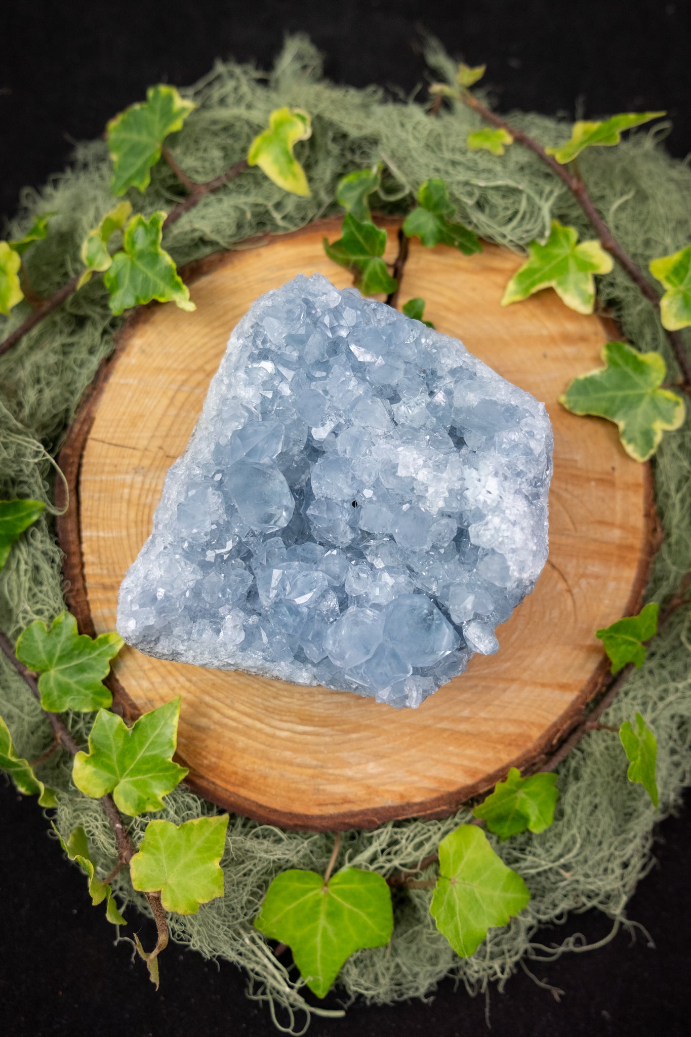 High Grade Celestite Cluster Crystal, Sparkling Celestine Gemstone, Natural Raw Stone from Madagascar, Super Bright Blue Crystal