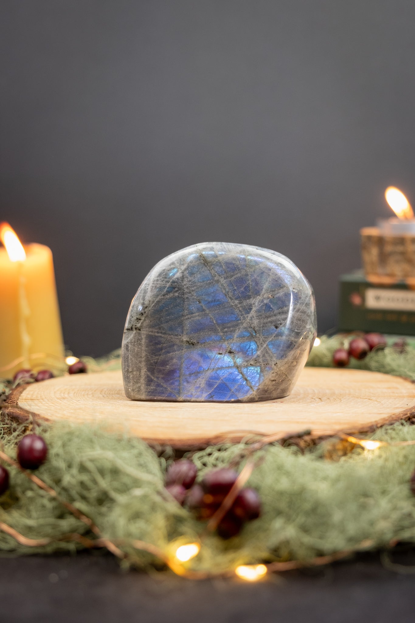 High Grade Blue and Purple Flash Labradorite Stone, Rare Fusion of Colour, Natural Gem from Madagascar