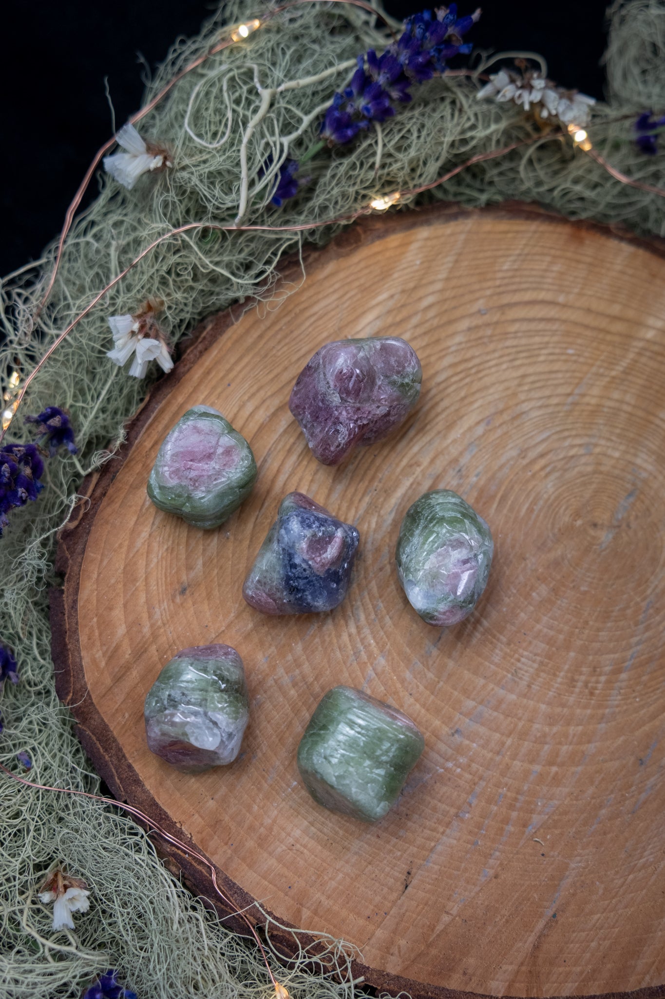 Polished Watermelon Tourmaline