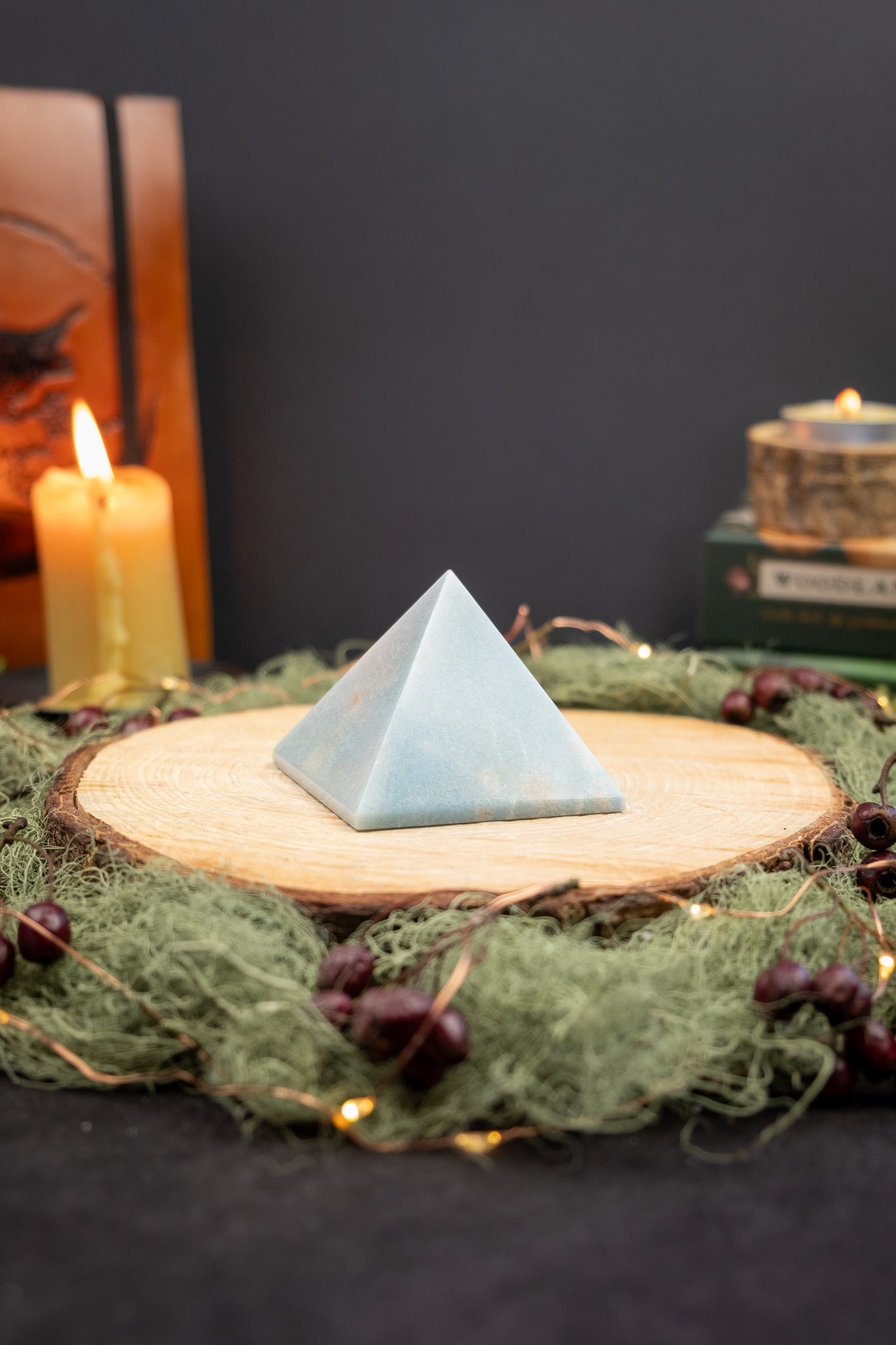 Trolleite Crystal Pyramid, High Vibe Stone, Meditation Gem, Spiritual Awakening Crystal, Focus & Manifestation, Pyramid Energy Amplifier