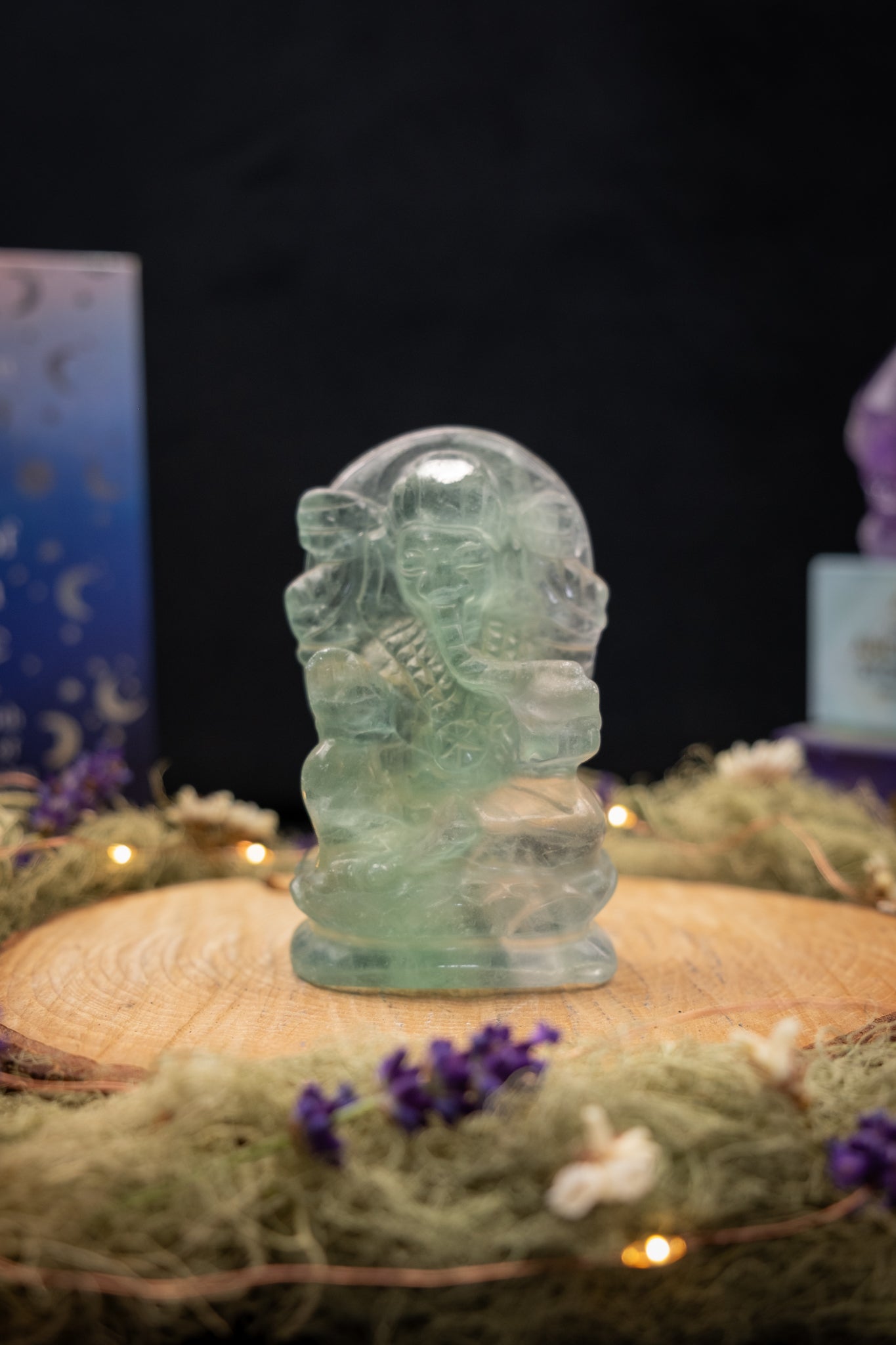 Green Fluorite Ganesh