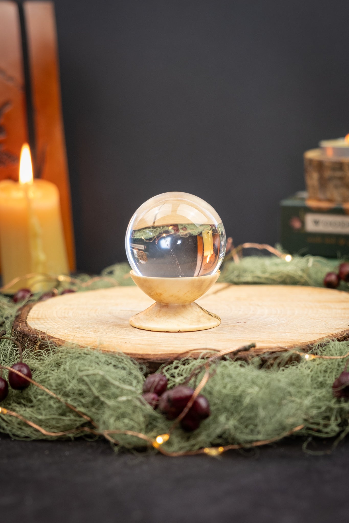 Exceptional High Grade Madagascan Clear Quartz Sphere, Natural Crystal Ball, Energy Amplifier Stone for Clarity Healing and Manifestation