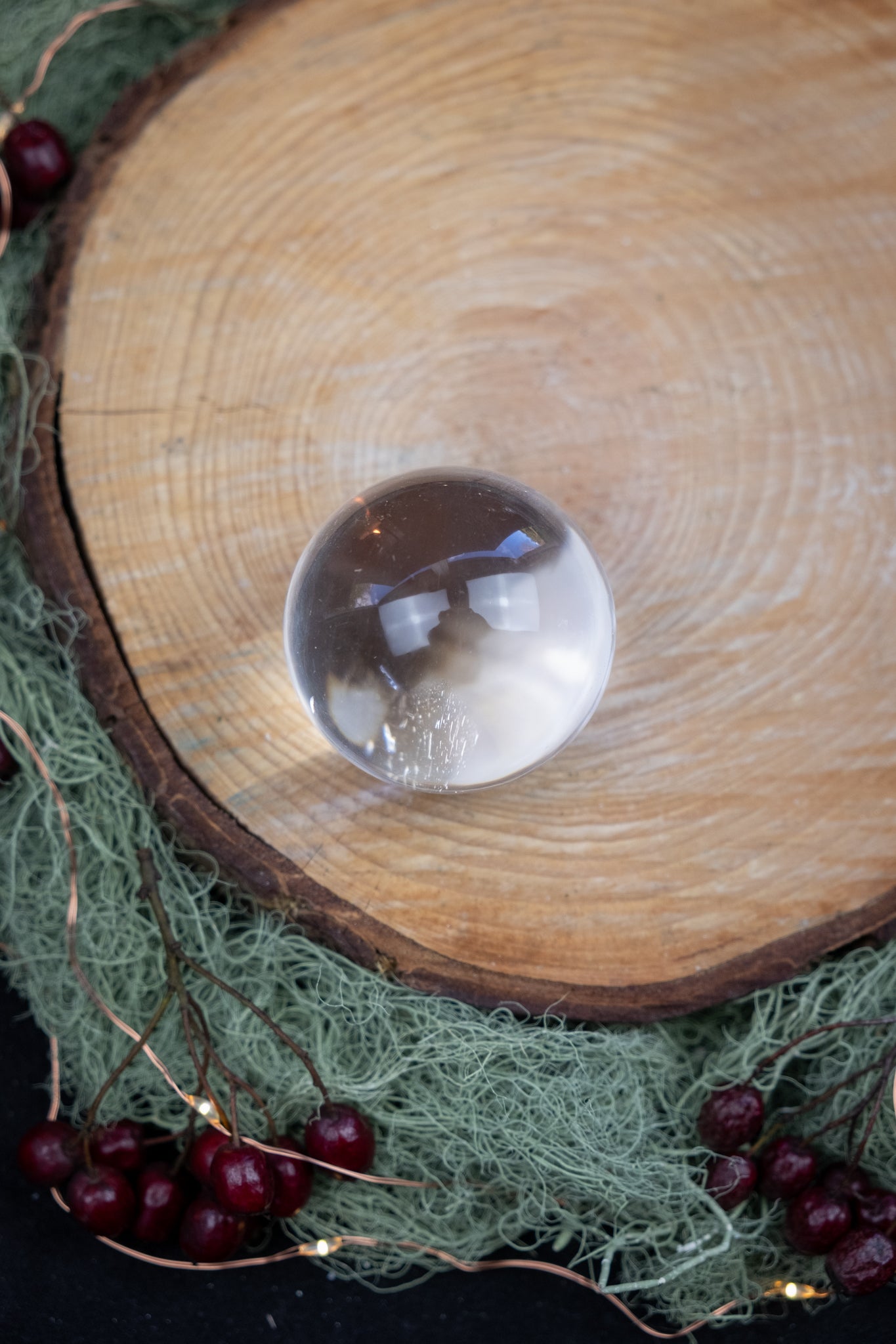 Exceptional High Grade Madagascan Clear Quartz Sphere, Natural Crystal Ball, Energy Amplifier Stone for Clarity Healing and Manifestation