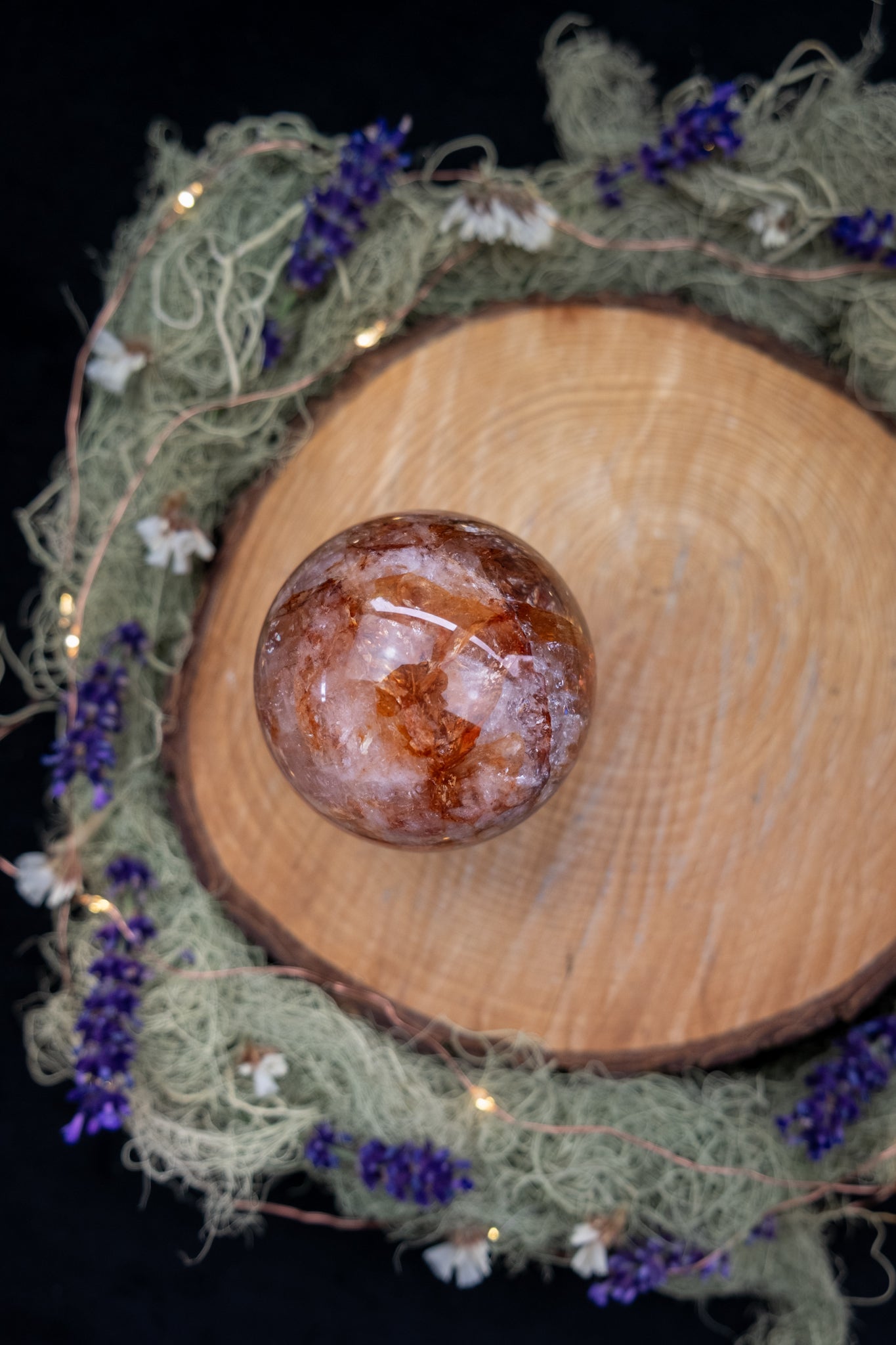 Hematoid Quartz Sphere