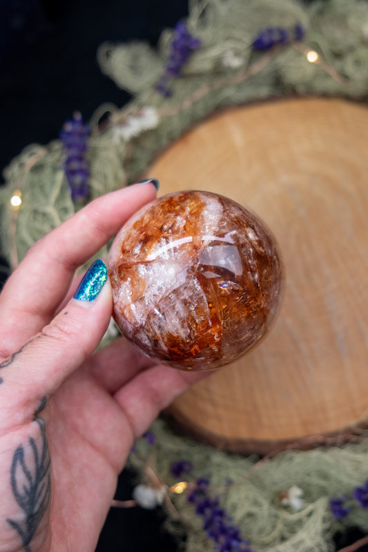 Hematoid Quartz Sphere