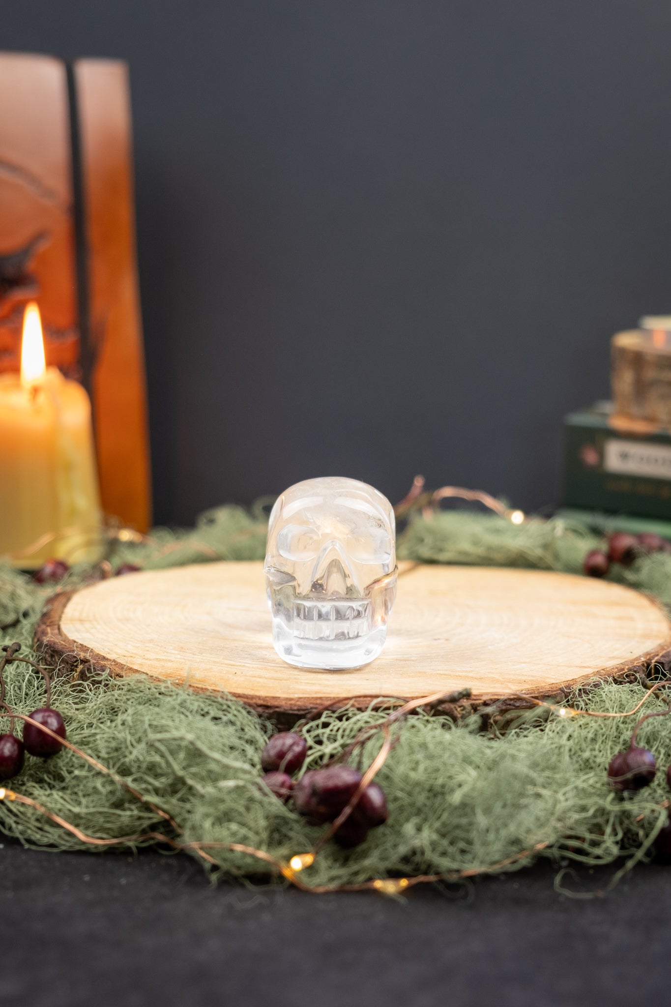 Lemurian Crystal Skull High Grade Clarity Crystal Skull Gem Stone Carving Hand Carved Quartz with Rainbows