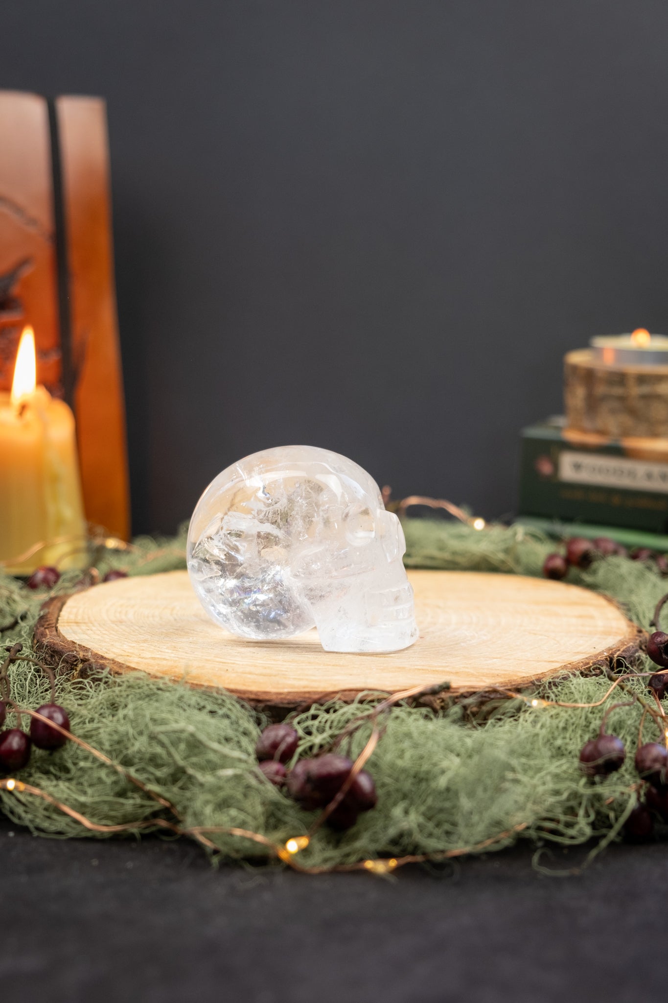 Lemurian Crystal Skull High Grade Clarity Crystal Skull Gem Stone Carving Hand Carved Quartz