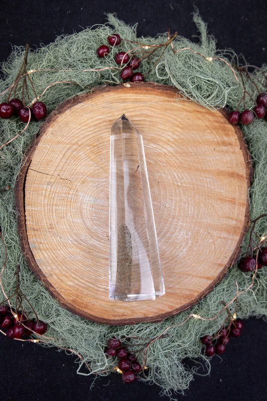 Shamanic Dream Quartz Point Madagascar, Exceptional Quality Crystal with Phantoms and Inner Clarity