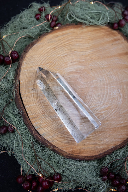 High Grade Shamanic Dream Quartz Point from Madagascar, Manifestation Crystal Within, Natural Key Feature