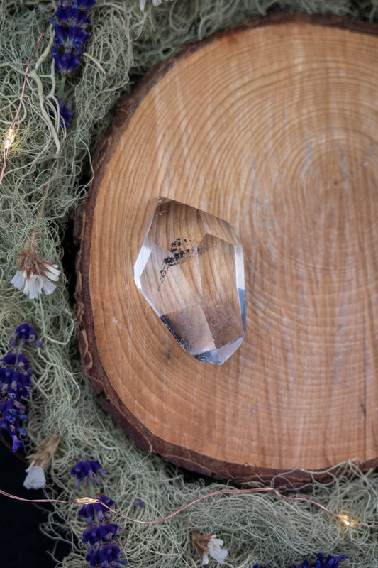 Phantom Lemurian Quartz Double Terminated Point