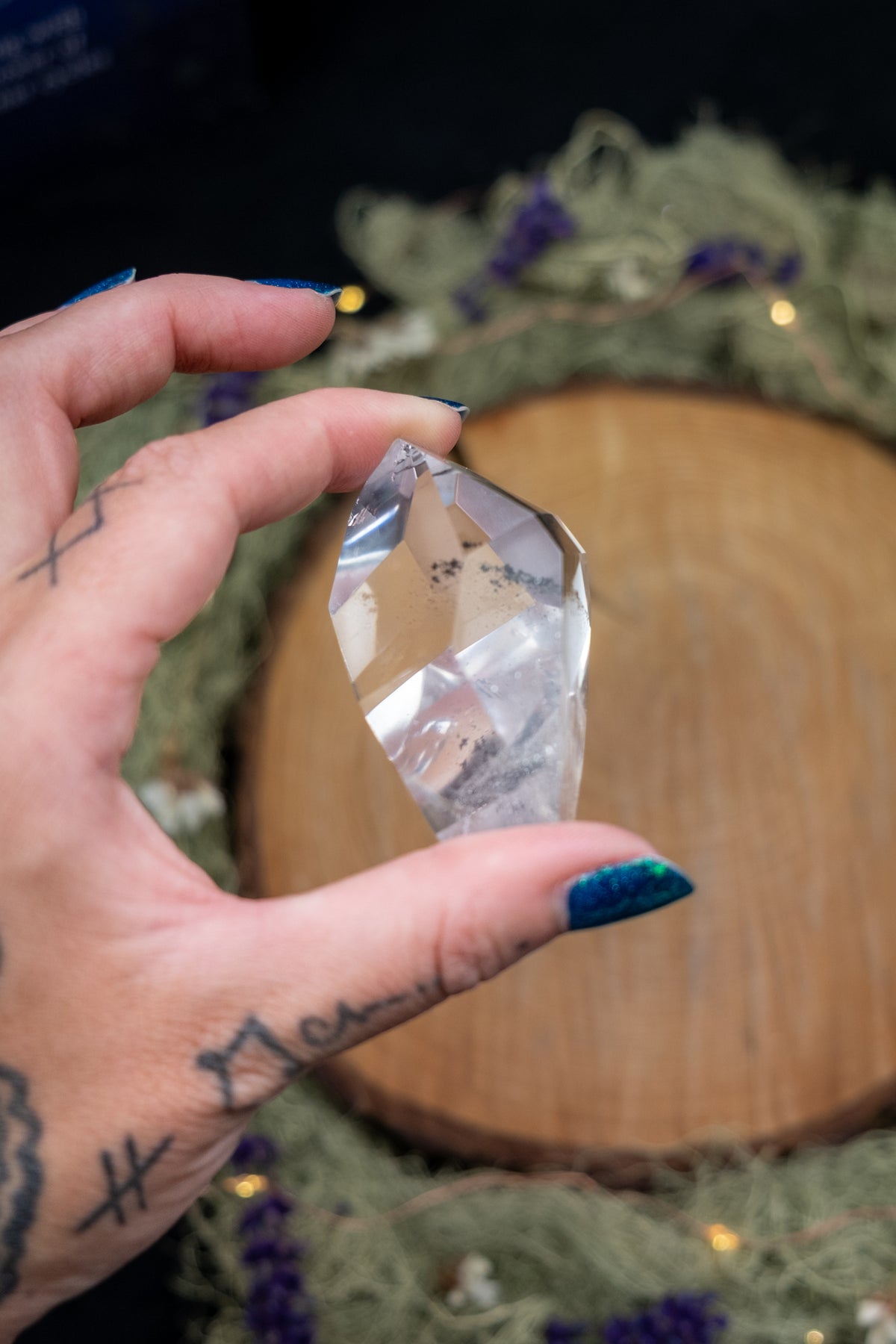 Phantom Lemurian Quartz Double Terminated Point