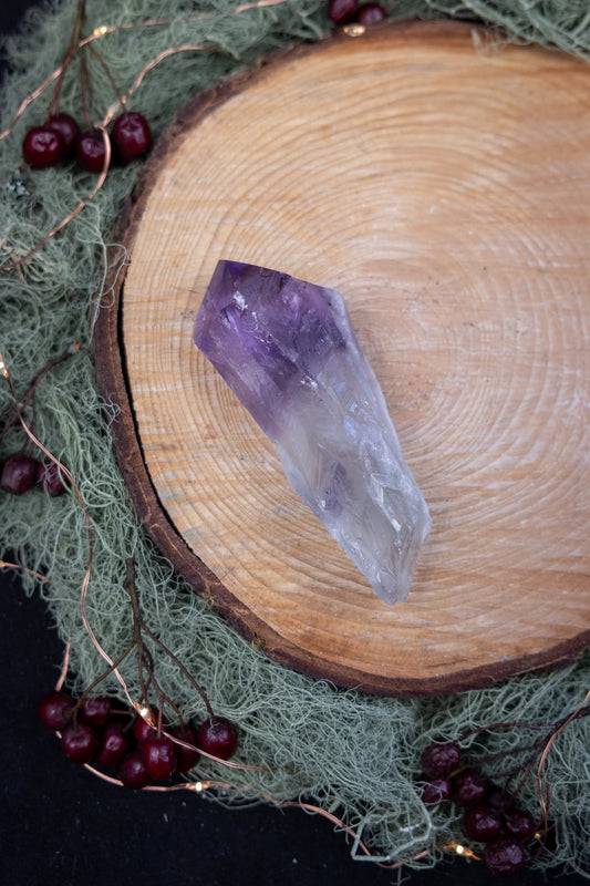 Amethyst Sceptre Crystal, High Grade Amethyst Gem, Phantom Amethyst Stone, Powerful Spiritual Healing Crystal