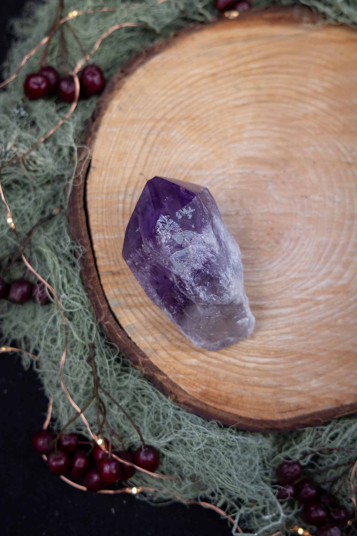 Amethyst Sceptre Crystal, High Grade Amethyst Gem, Phantom Amethyst Stone, Powerful Spiritual Healing Crystal