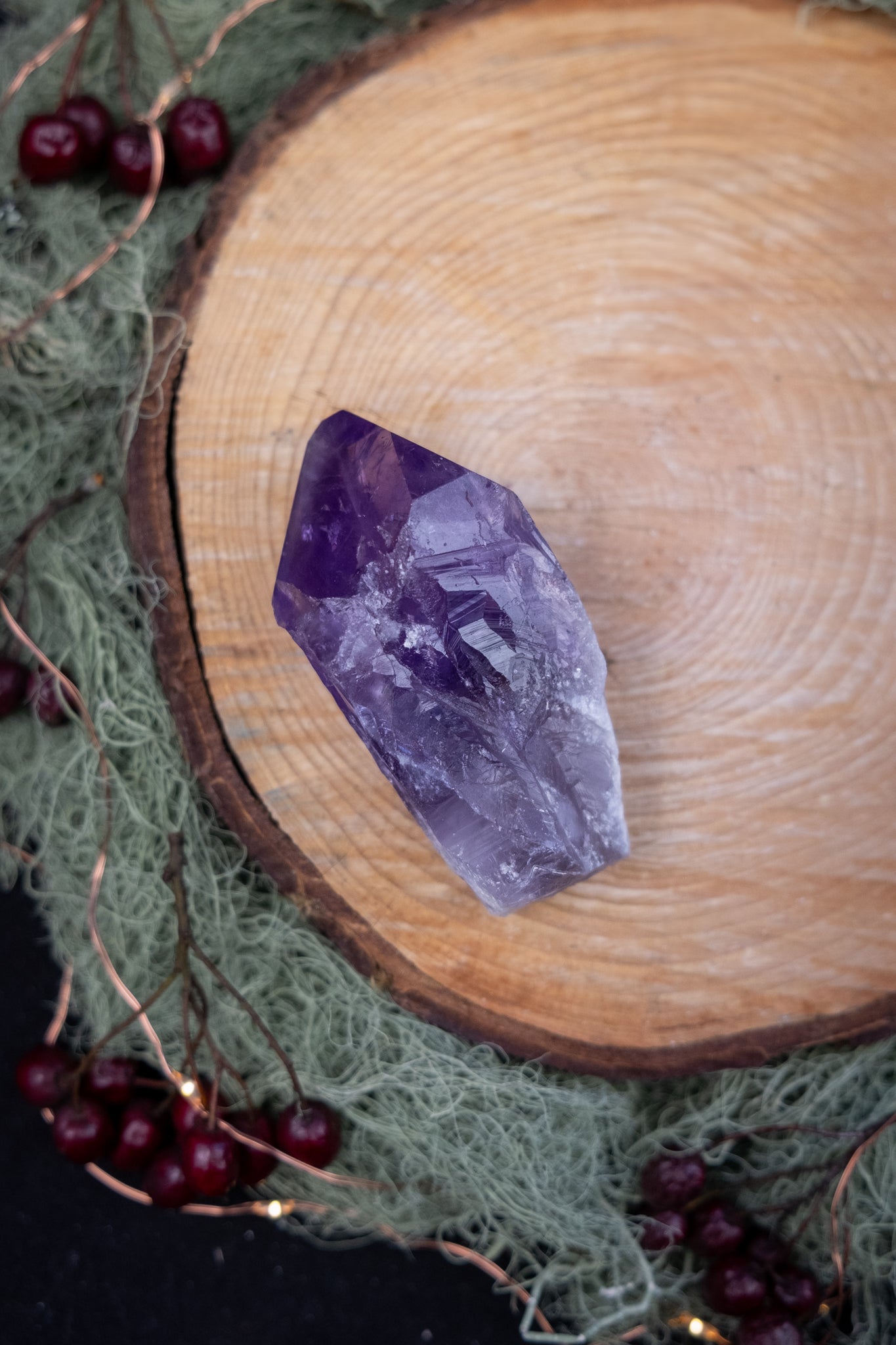 Amethyst Sceptre Crystal, High Grade Amethyst Gem, Phantom Amethyst Stone, Powerful Spiritual Healing Crystal