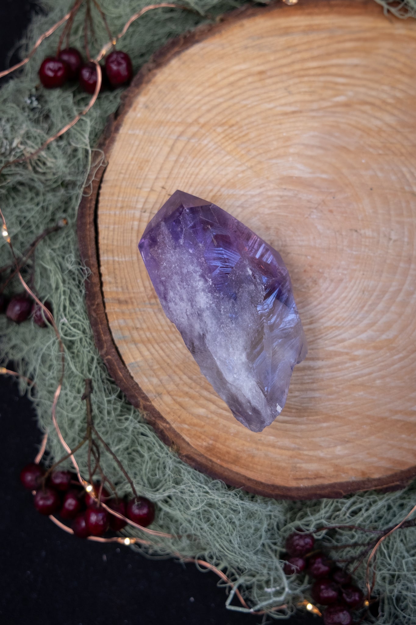 Amethyst Sceptre Crystal, High Grade Amethyst Gem, Phantom Amethyst Stone, Powerful Spiritual Healing Crystal