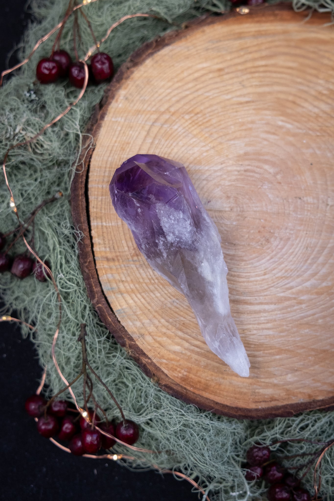 Amethyst Sceptre Crystal, High Grade Amethyst Gem, Phantom Amethyst Stone, Powerful Spiritual Healing Crystal