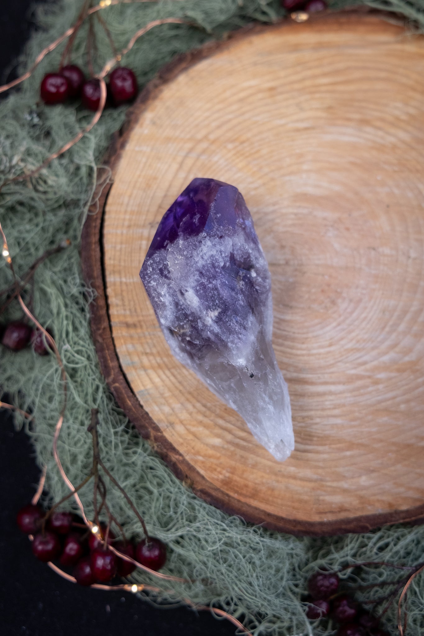 Amethyst Sceptre Crystal, High Grade Amethyst Gem, Phantom Amethyst Stone, Powerful Spiritual Healing Crystal