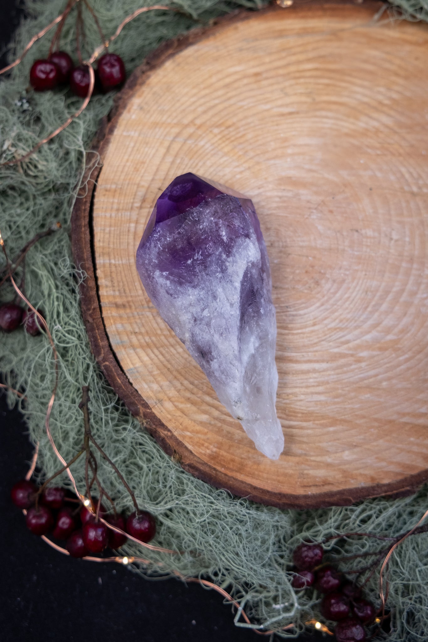 Amethyst Sceptre Crystal, High Grade Amethyst Gem, Phantom Amethyst Stone, Powerful Spiritual Healing Crystal