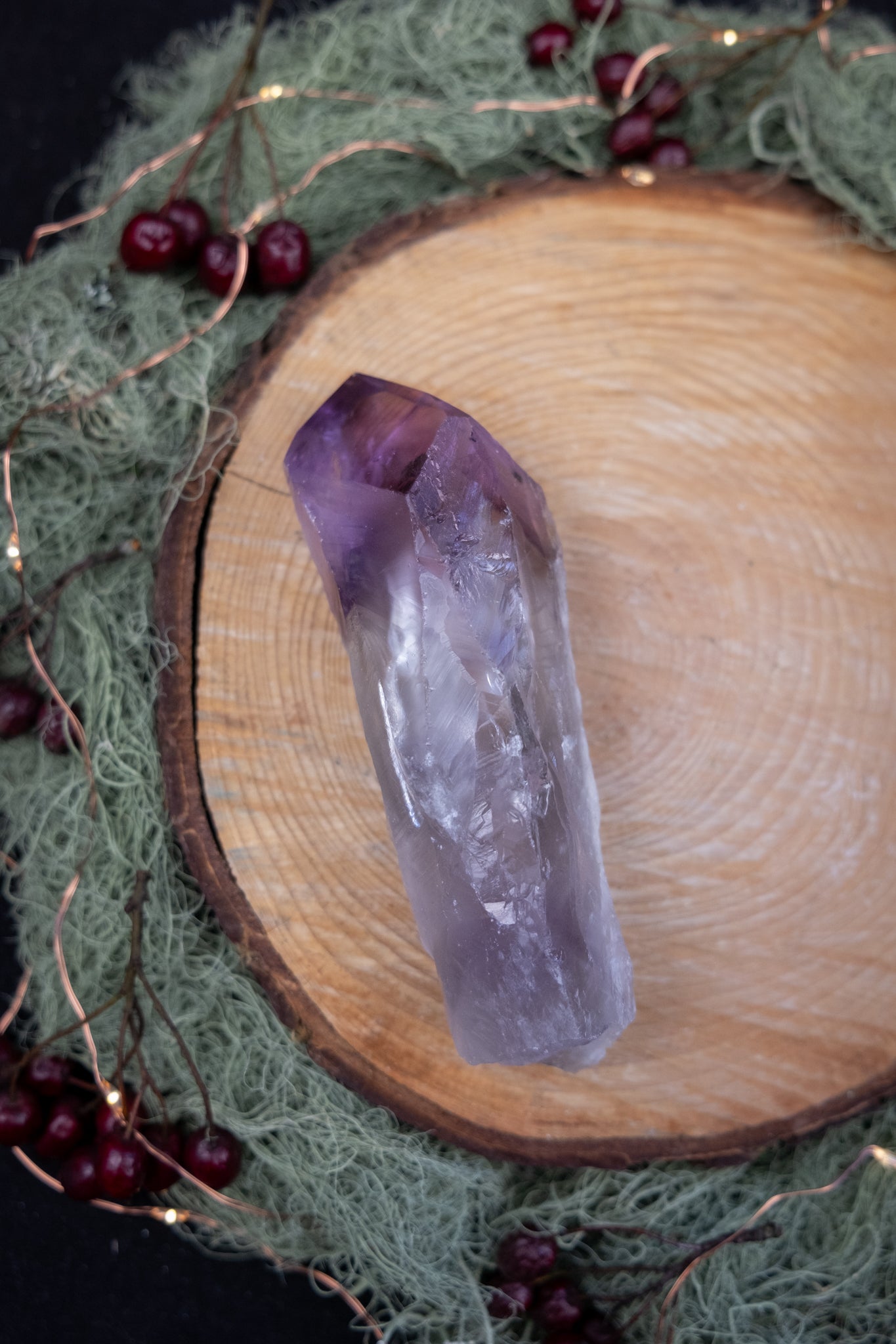 Amethyst Sceptre Crystal, High Grade Amethyst Gem, Phantom Amethyst Stone, Powerful Spiritual Healing Crystal