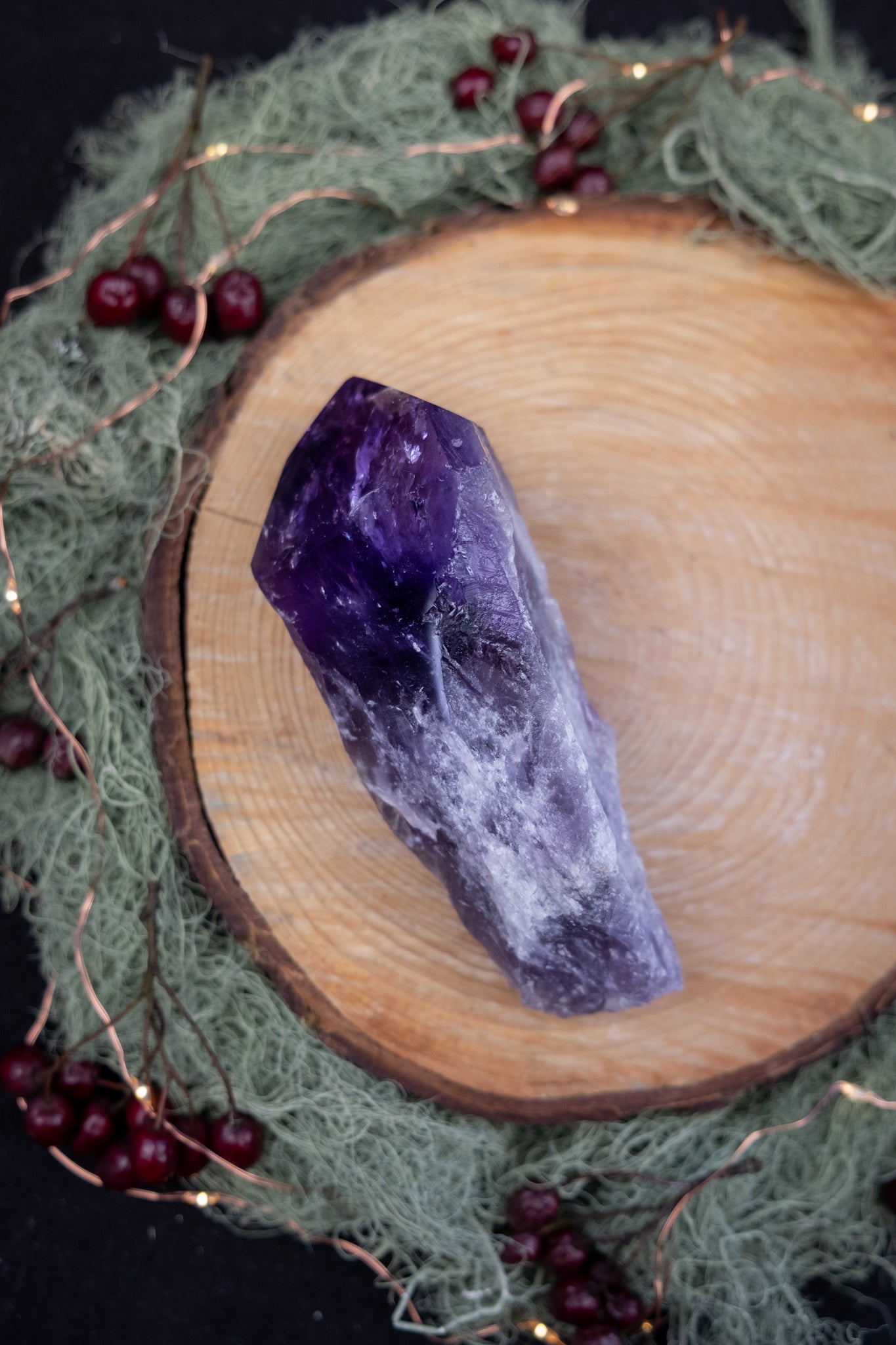 Amethyst Sceptre Crystal, High Grade Amethyst Gem, Phantom Amethyst Stone, Powerful Spiritual Healing Crystal