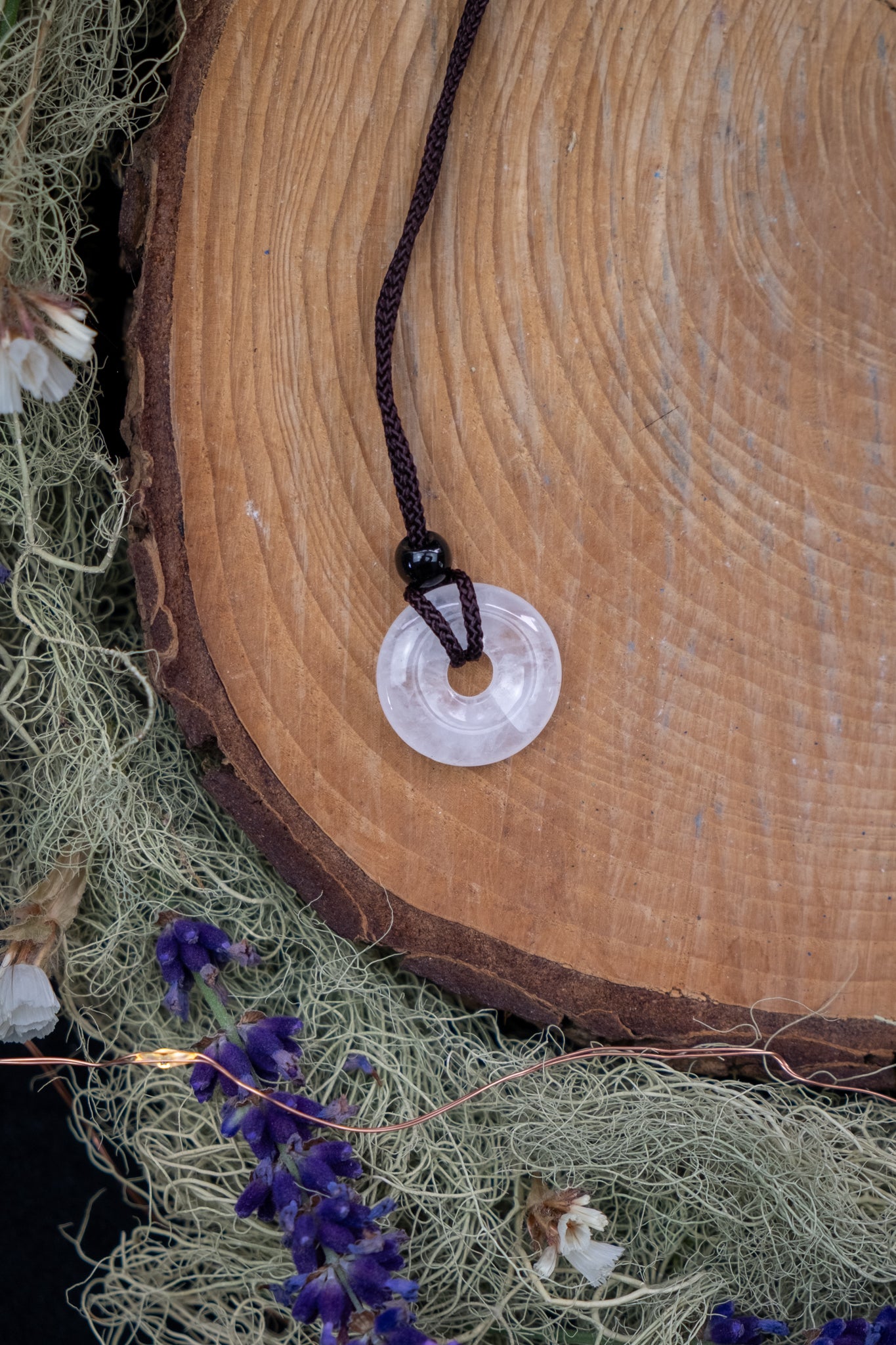 Clear Quartz Pi Stone Pendant